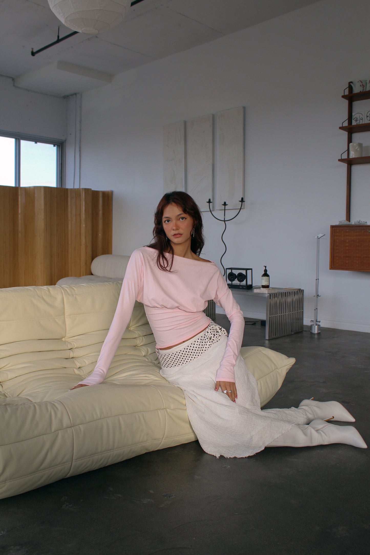 SUZIE TOP IN STRAWBERRY MILKSHAKE