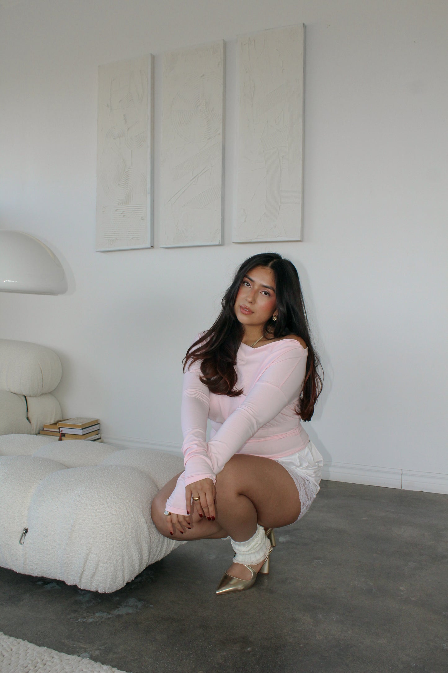 SUZIE TOP IN STRAWBERRY MILKSHAKE