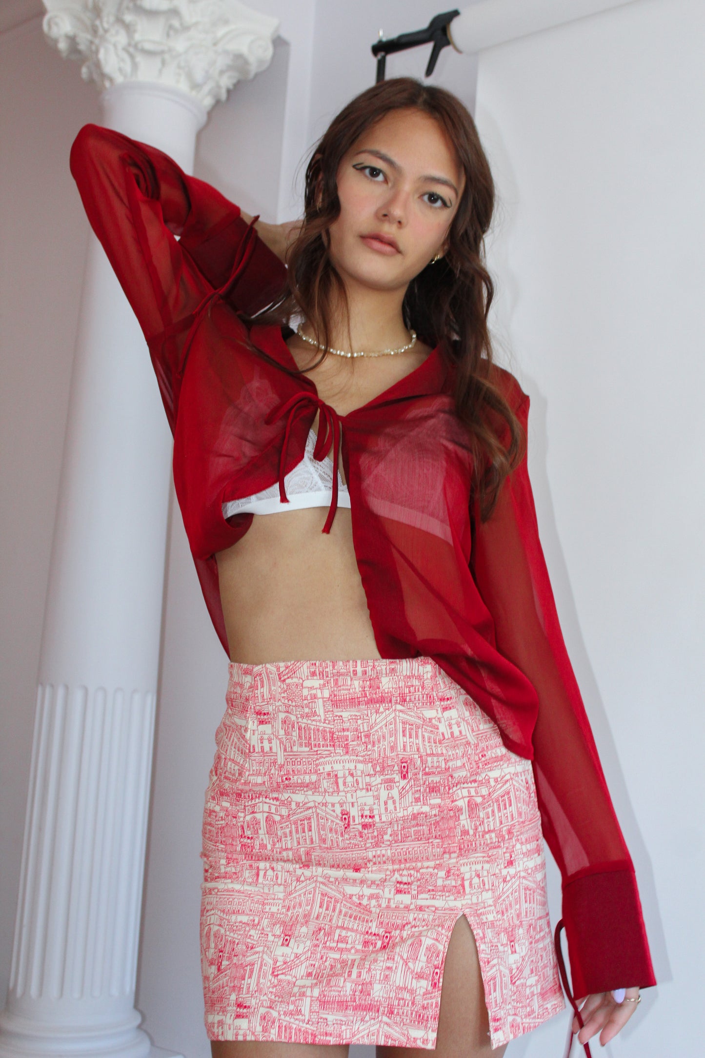 GABY SKIRT IN WINE